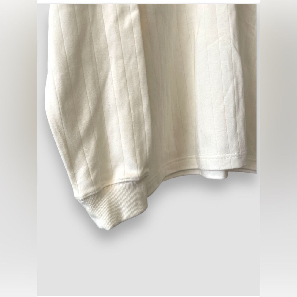 Alfred Dunner Women’s Mock Neck Sweatshirt Cream Floral Heart to Heart Sz L NWT - Picture 3 of 7